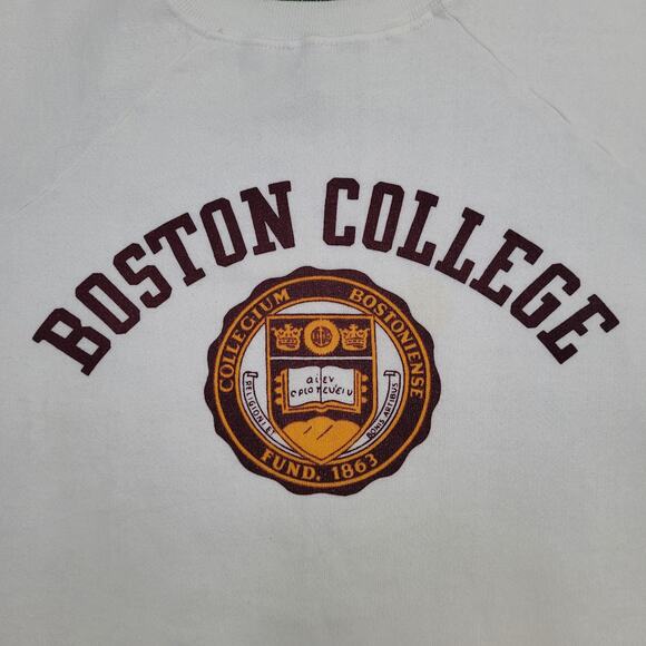 Vintage 80s Boston College Sweatshirt Womens 2XL 23x24 USA - Picture 4 of 14